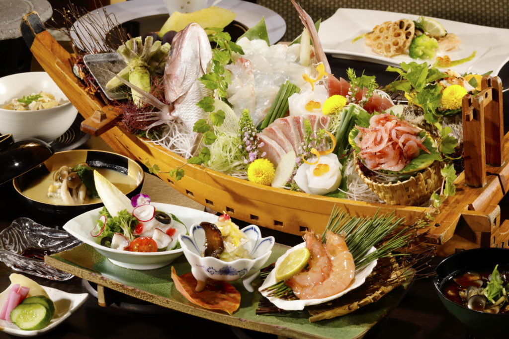 Sashimi Boat Kaiseki Cuisine